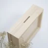 Hucha de madera personalizada - Arcoíris