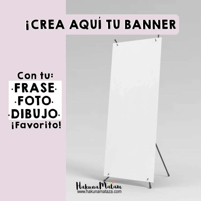 Banner 100% personalizado