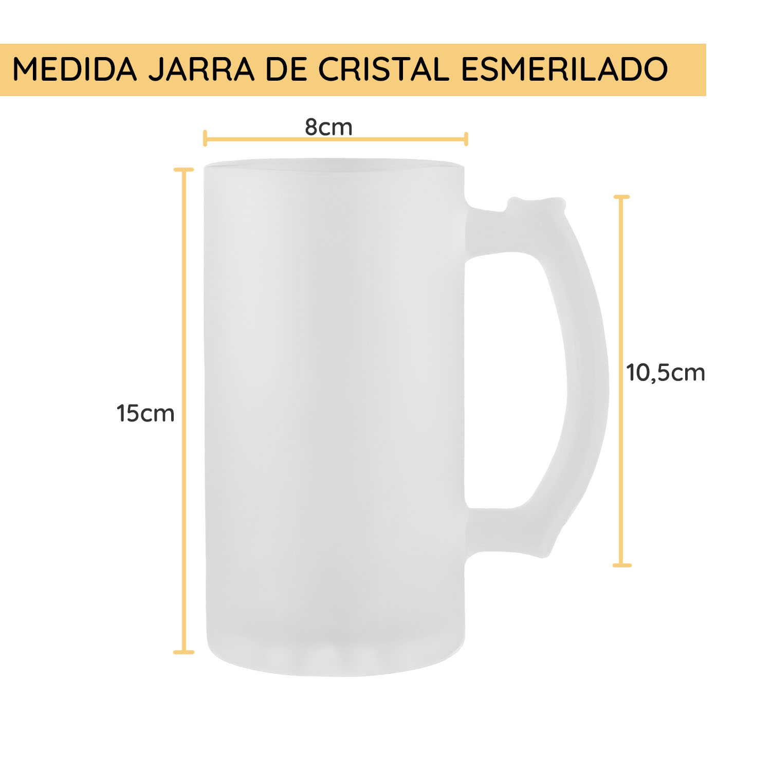 Jarra de cristal personalizada